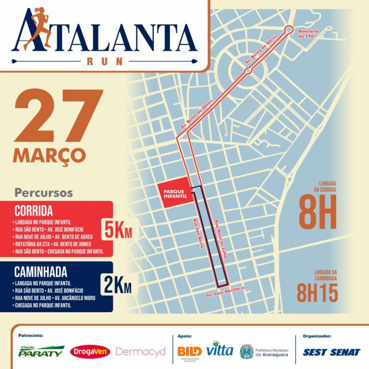 Foto 2 de 3 — Atalanta Run: Droga Ven e Prefeitura de Araraquara promovem corrida em homenagem à força e determinação feminina